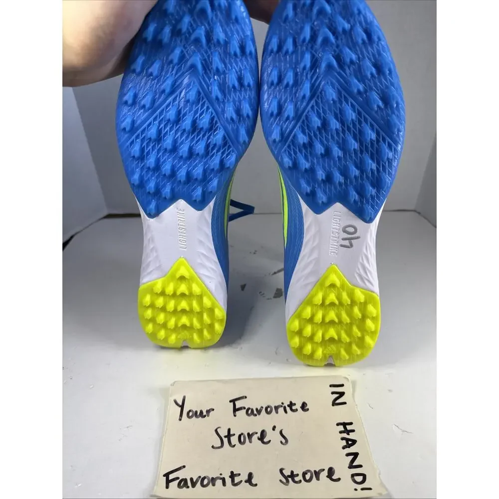 Adidas F50 Pro Turf Soccer Shoes Cleats Blue Yellow JR8942 Men's Size 10.5 NEW!